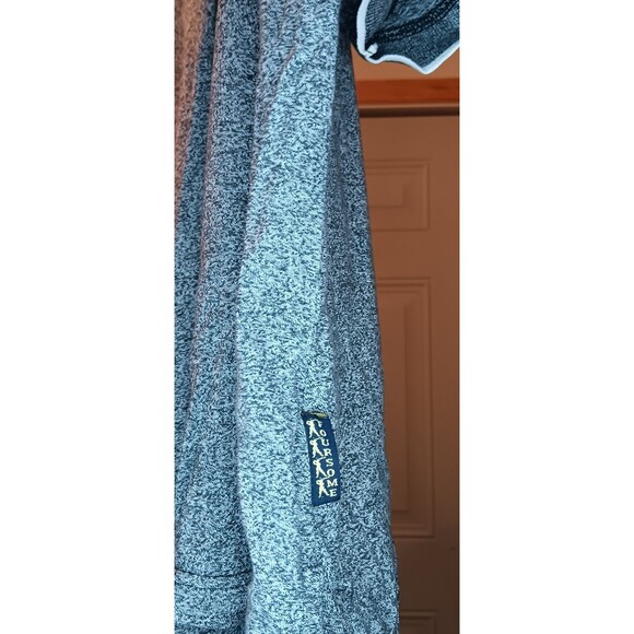 Vintage GRUMPY DWARF x FOURSOME Size XL Polo Shirt Mens Gray Melange Cotton Golf - Picture 7 of 8